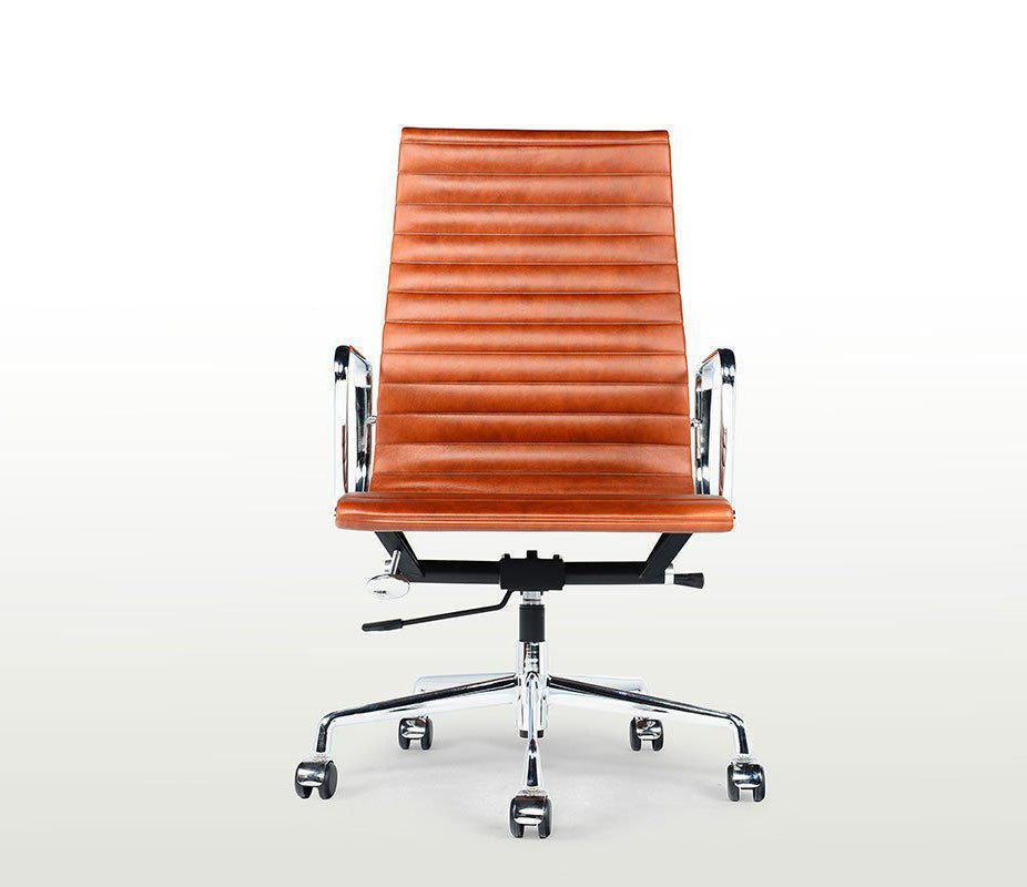 Charles Eames Style Highback Ribbed Office Chair