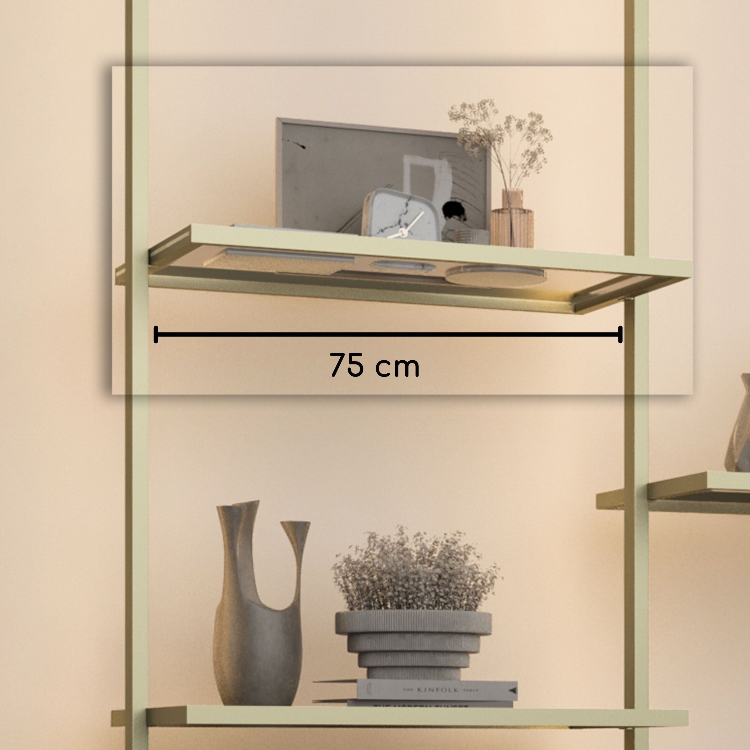 Antik Closet/Cabinet GLASS SHELF 75 cm  ANTIK COLOR SUNLIGHT LED  3m WIRE