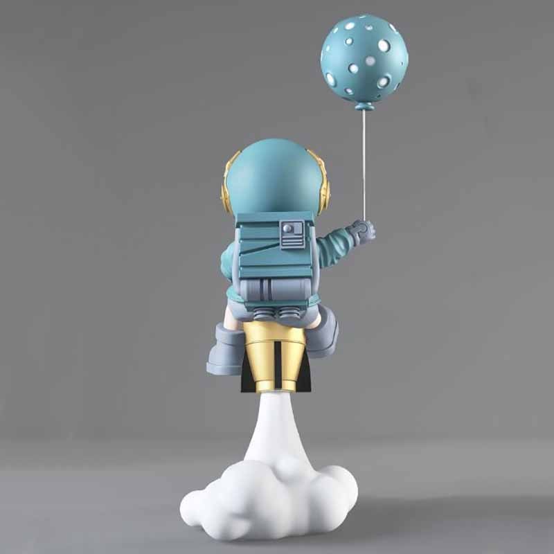 130cm Rocket Astronaut Statue - Bold Living Room Decor