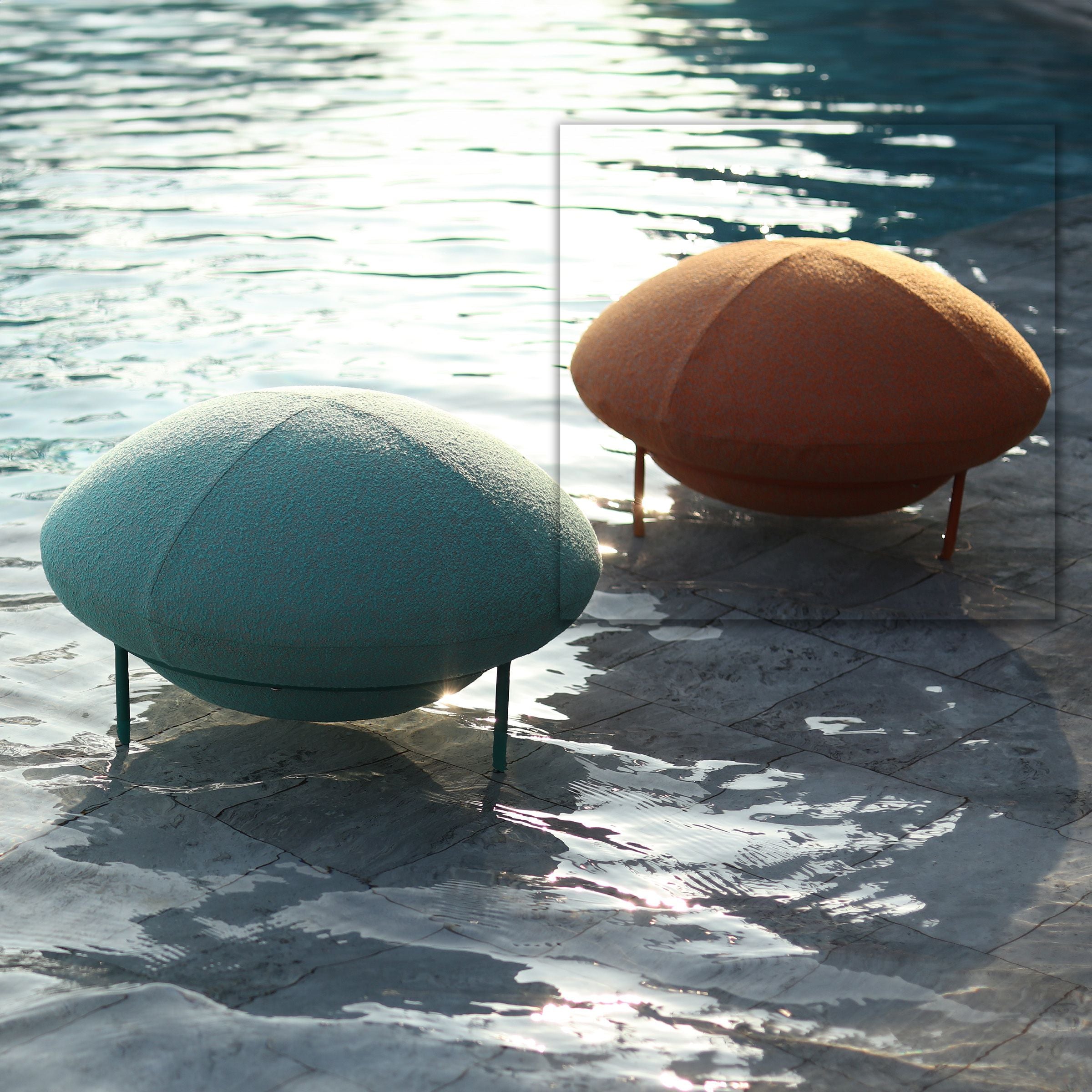 UFO Outdoor Big Stool Orange-UFO-P