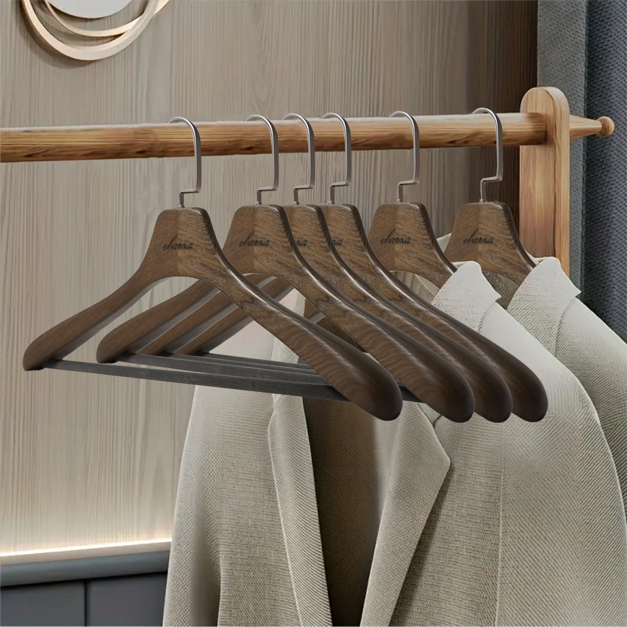 Ash Wood Garment Hanger LWH001