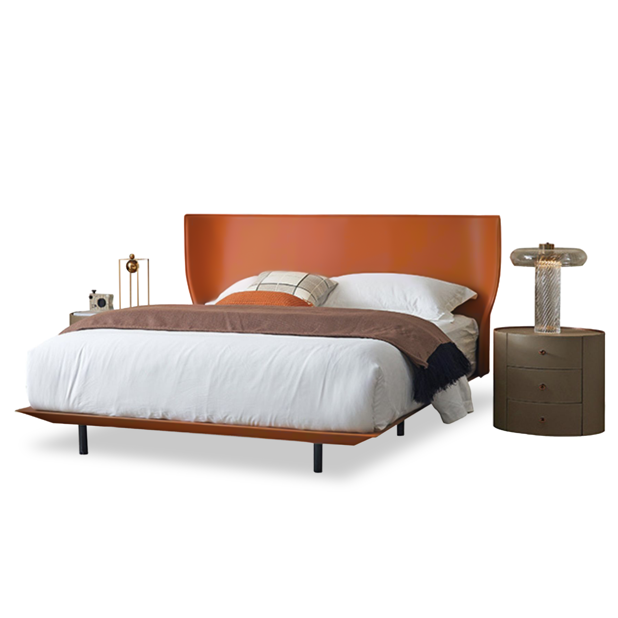 Verona Orange Single Size Bed MLL-F13  M7 orange