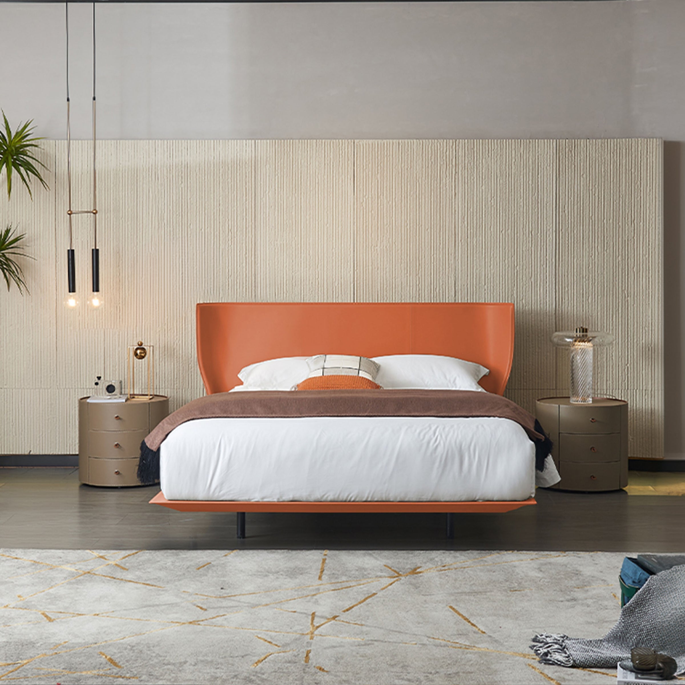 Verona Orange Single Size Bed MLL-F13  M7 orange