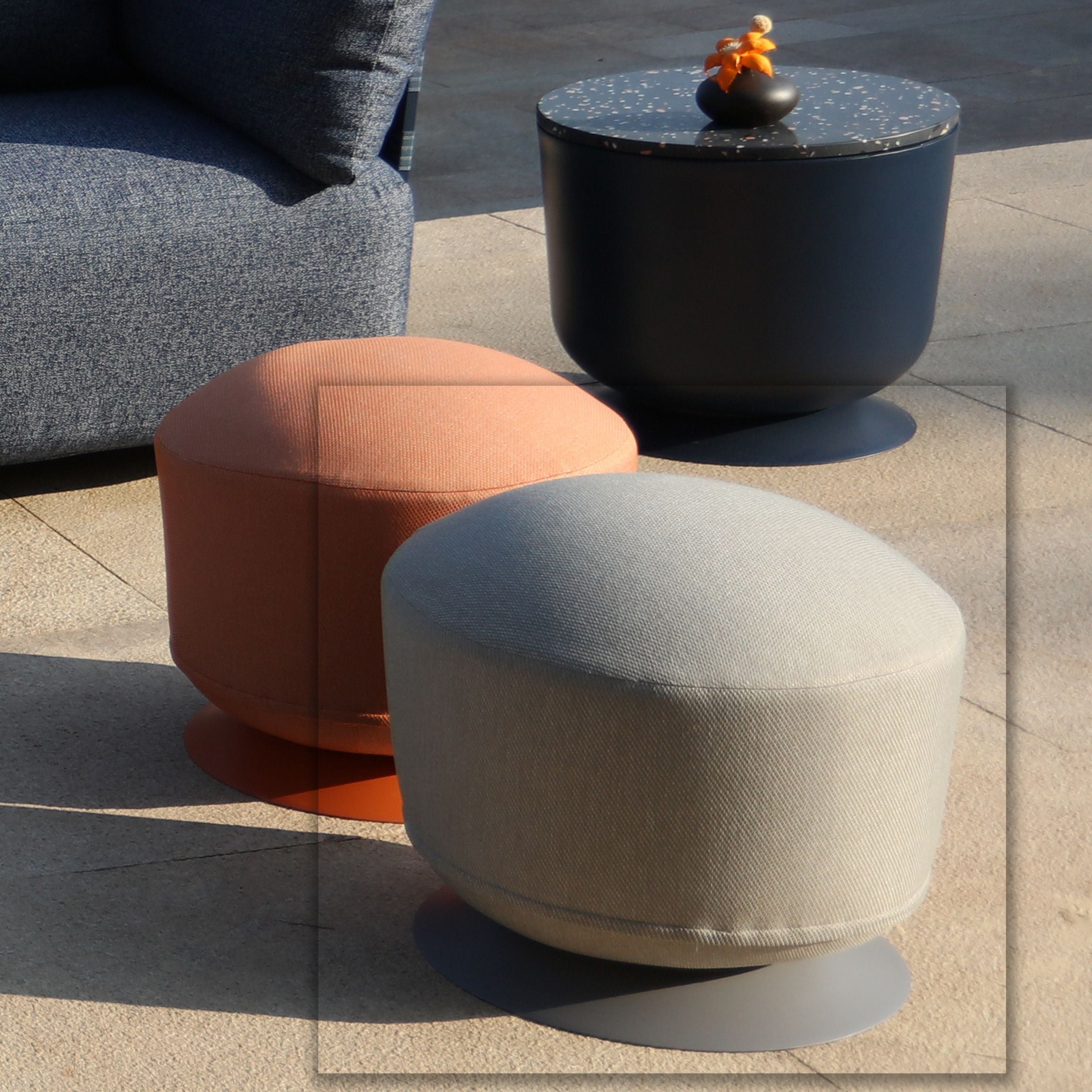 UFO Outdoor Small Stool Sand Matte Pouf Matt-UFO-Pouf