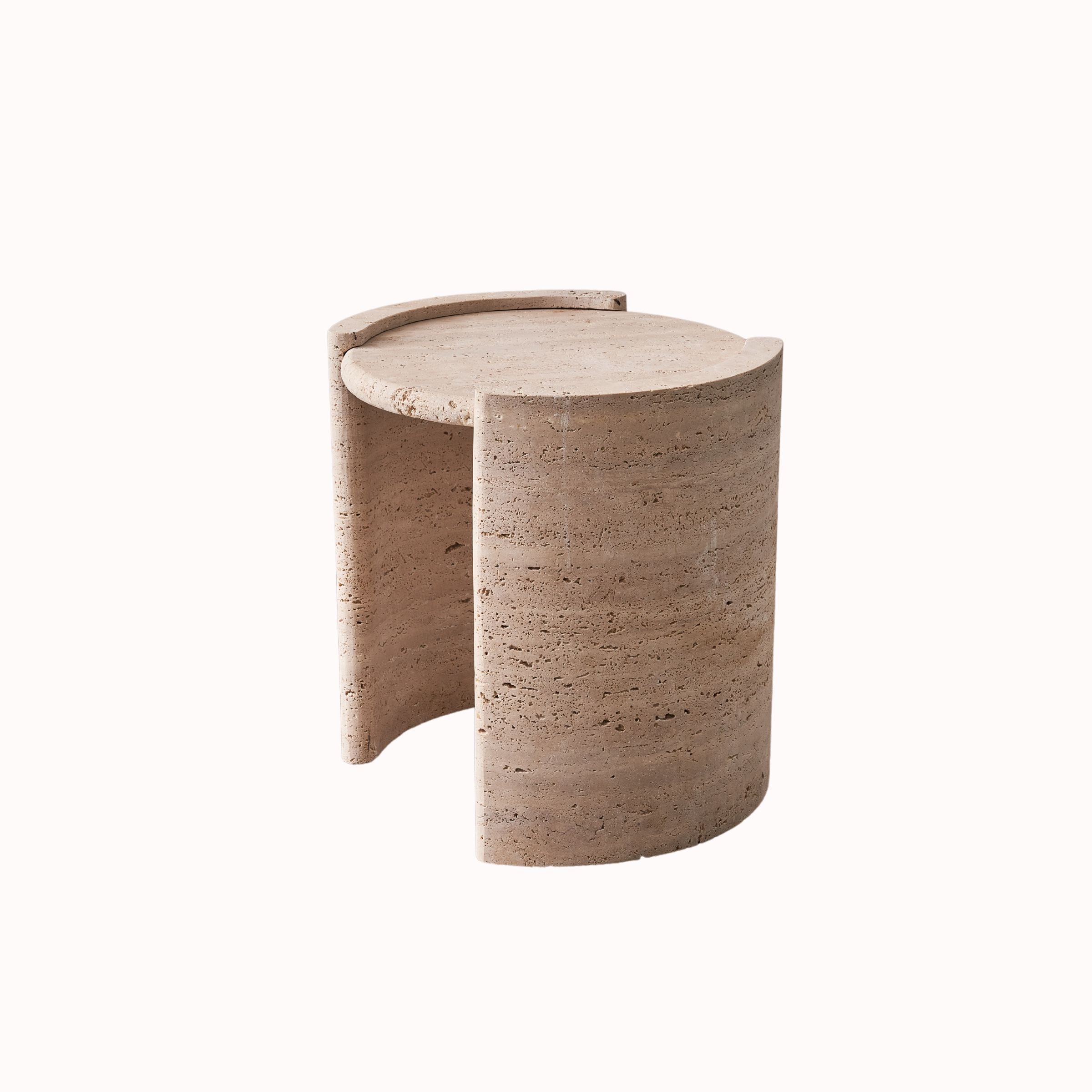 Natural Travertine Side Table JA008-A