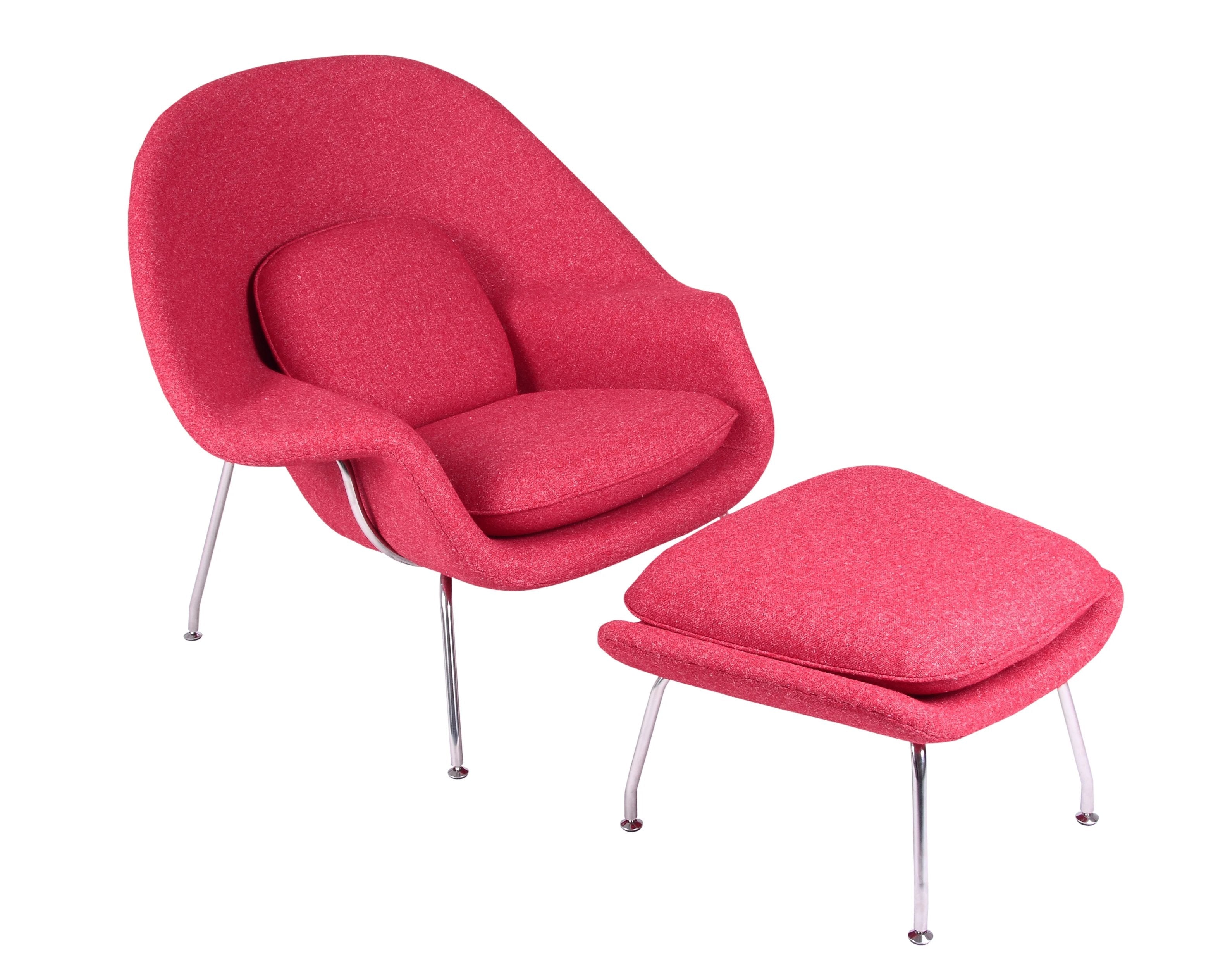 Womb Style Chair and Ottoman