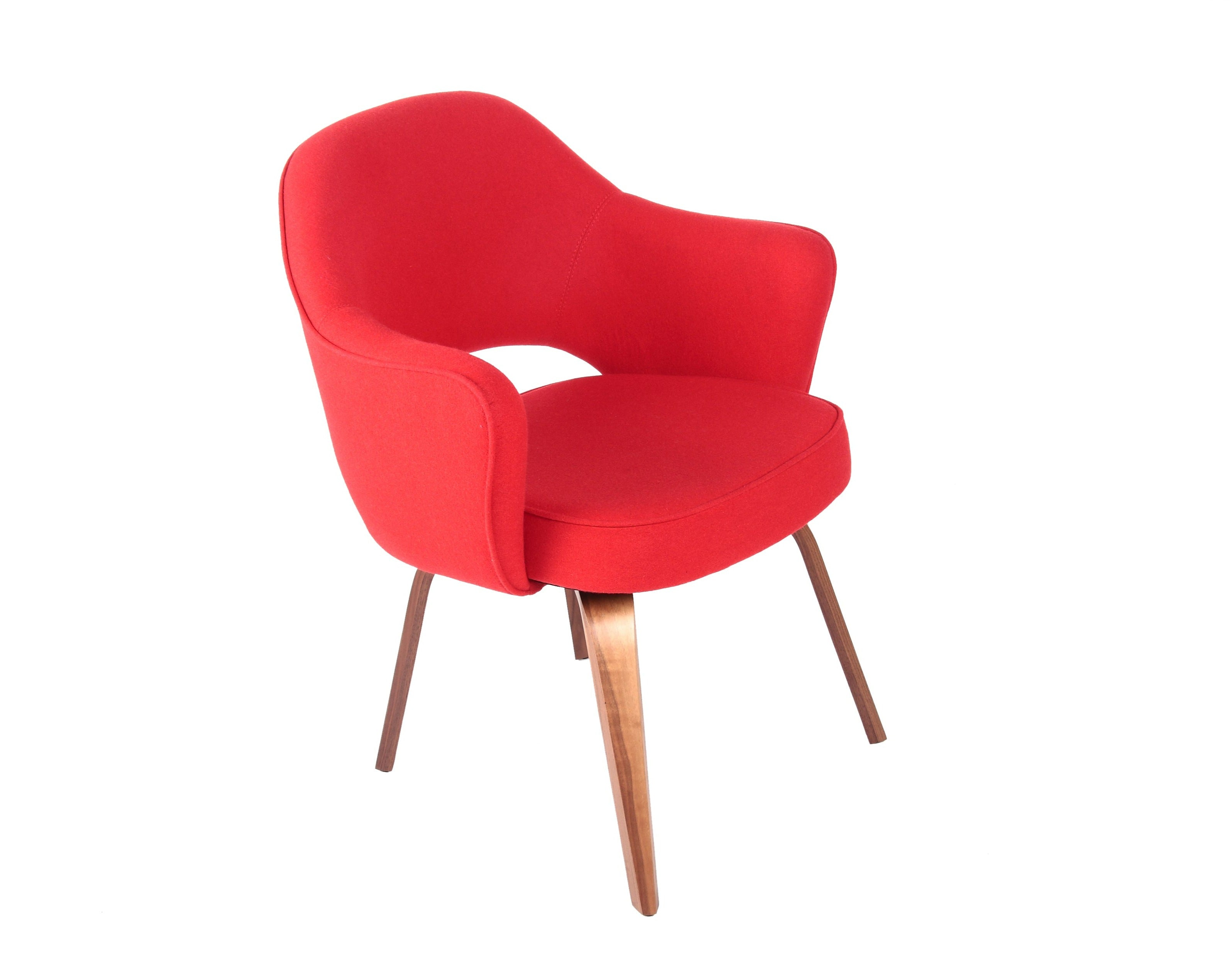 Saarinen Executive Style Armchair with Wood Leg