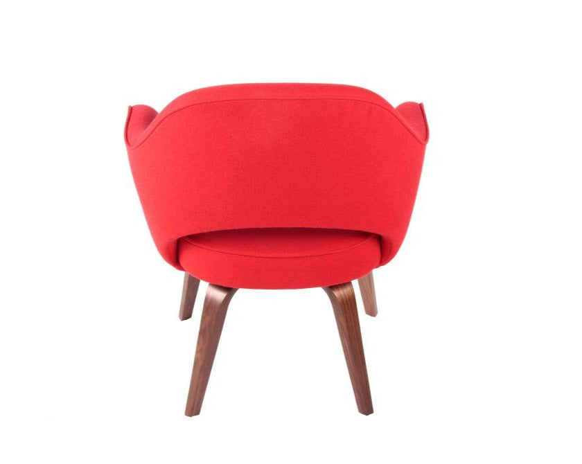 Saarinen Executive Style Armchair with Wood Leg