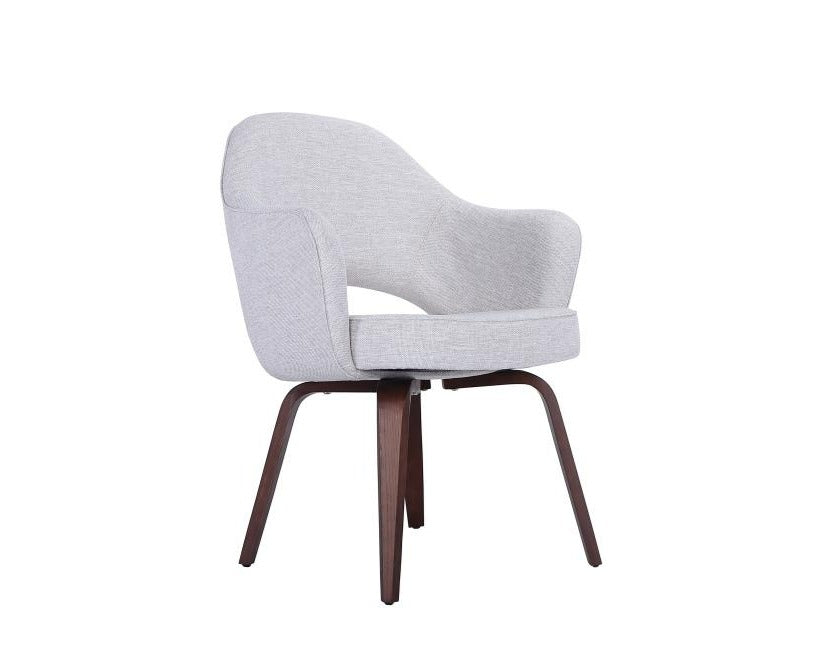 Saarinen Executive Style Armchair with Wood Leg