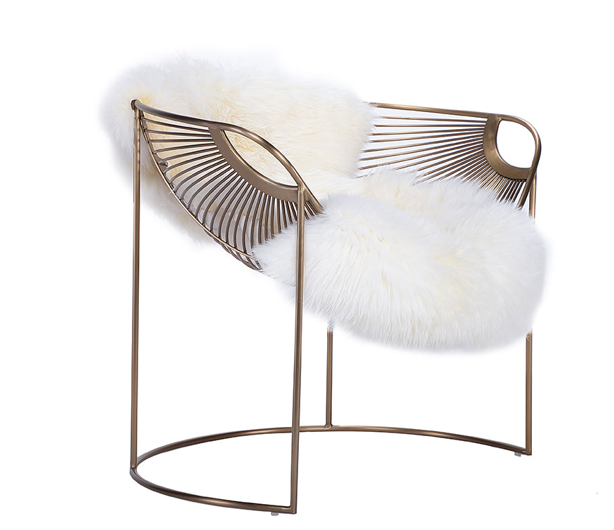 Nordic Gold Metal Style Chair