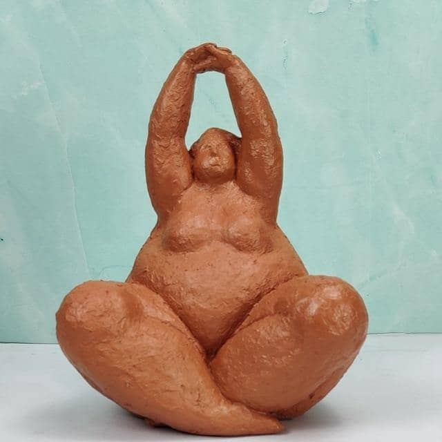 Abstract Plump Lady Figurines - Celebrate Body Positivity with Art Home Decor