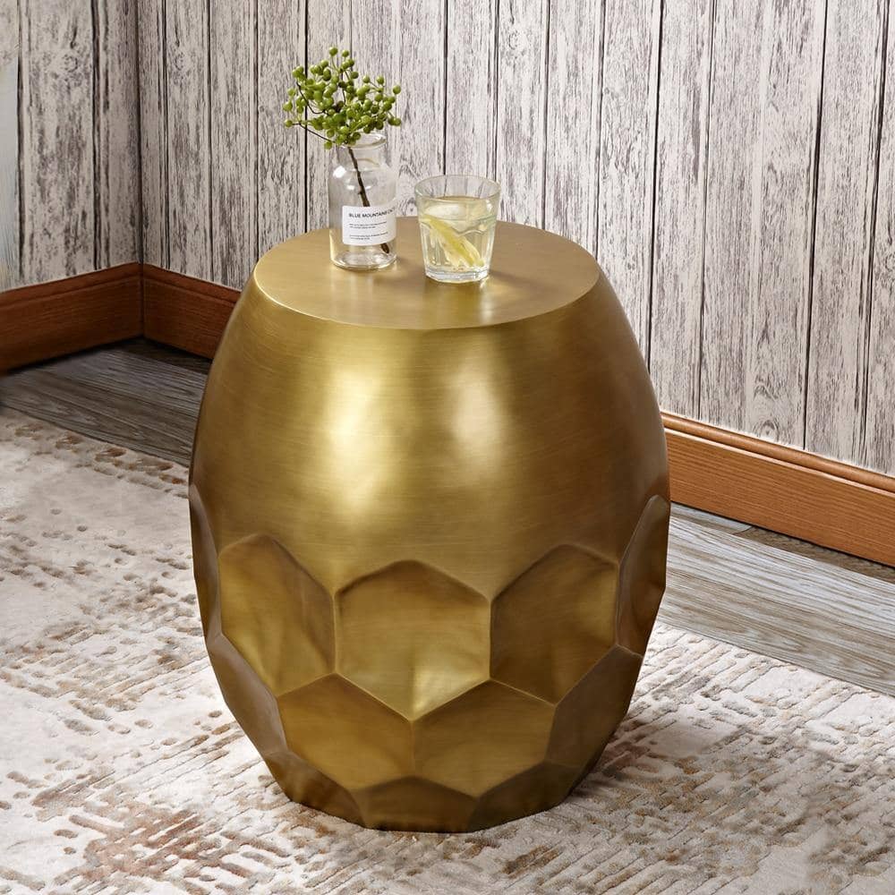 Accent Drum Coffee Table - Stylish Round Side Table for Your Living Room