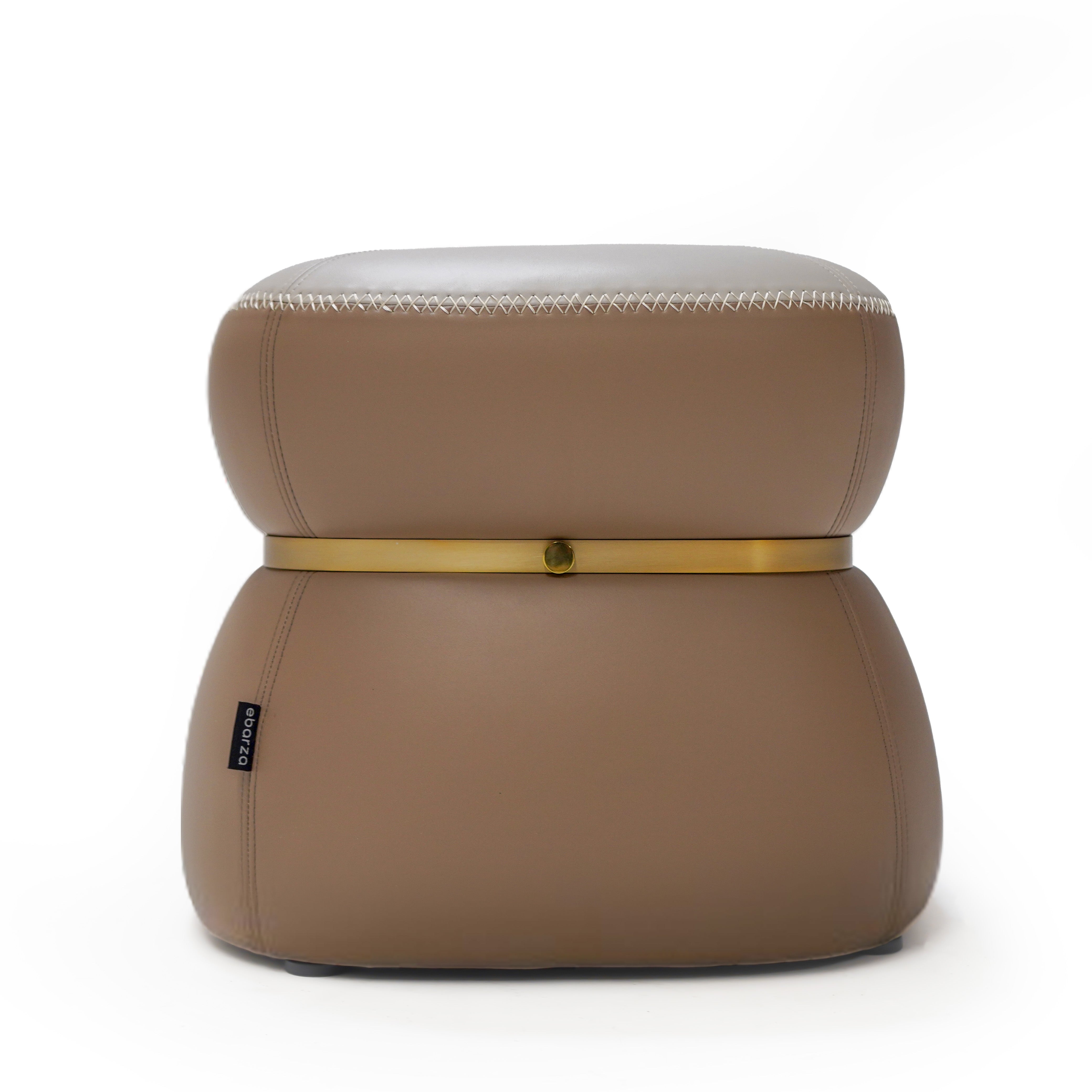 Nappa Pouf BC708-1 Light brown