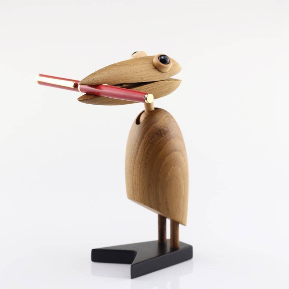 Artistic Clipbird Wood Figurine - Whimsical Decor for Art Enthusiasts