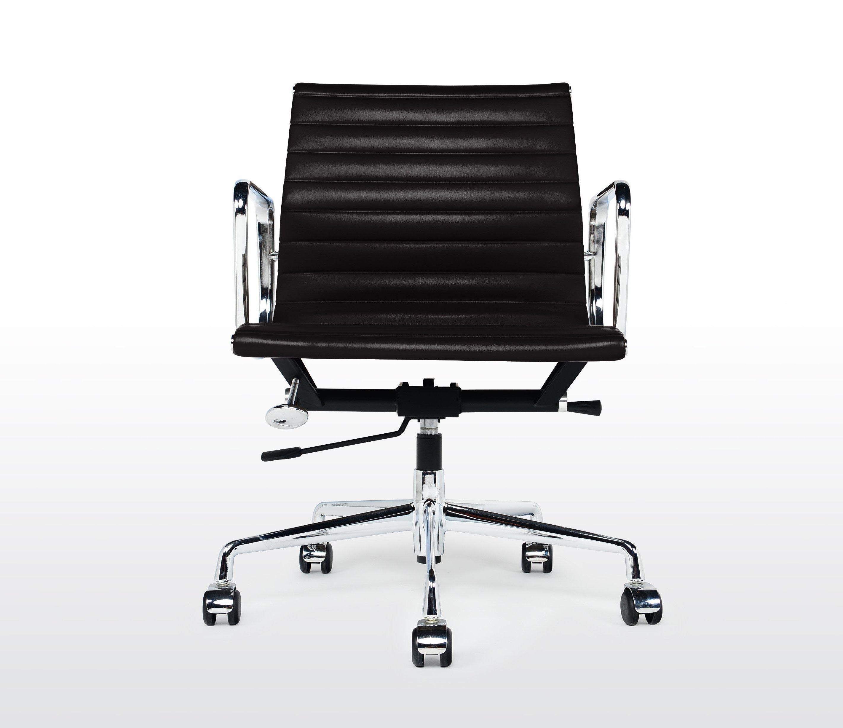 Charles Eames Style Low Back Ribbed Office Chair