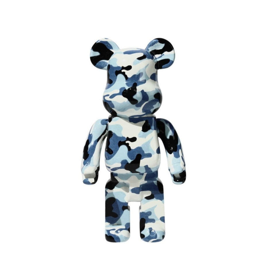 Bold 26cm Violence Bear Resin Statue - Eye-Catching Decor for Your Space