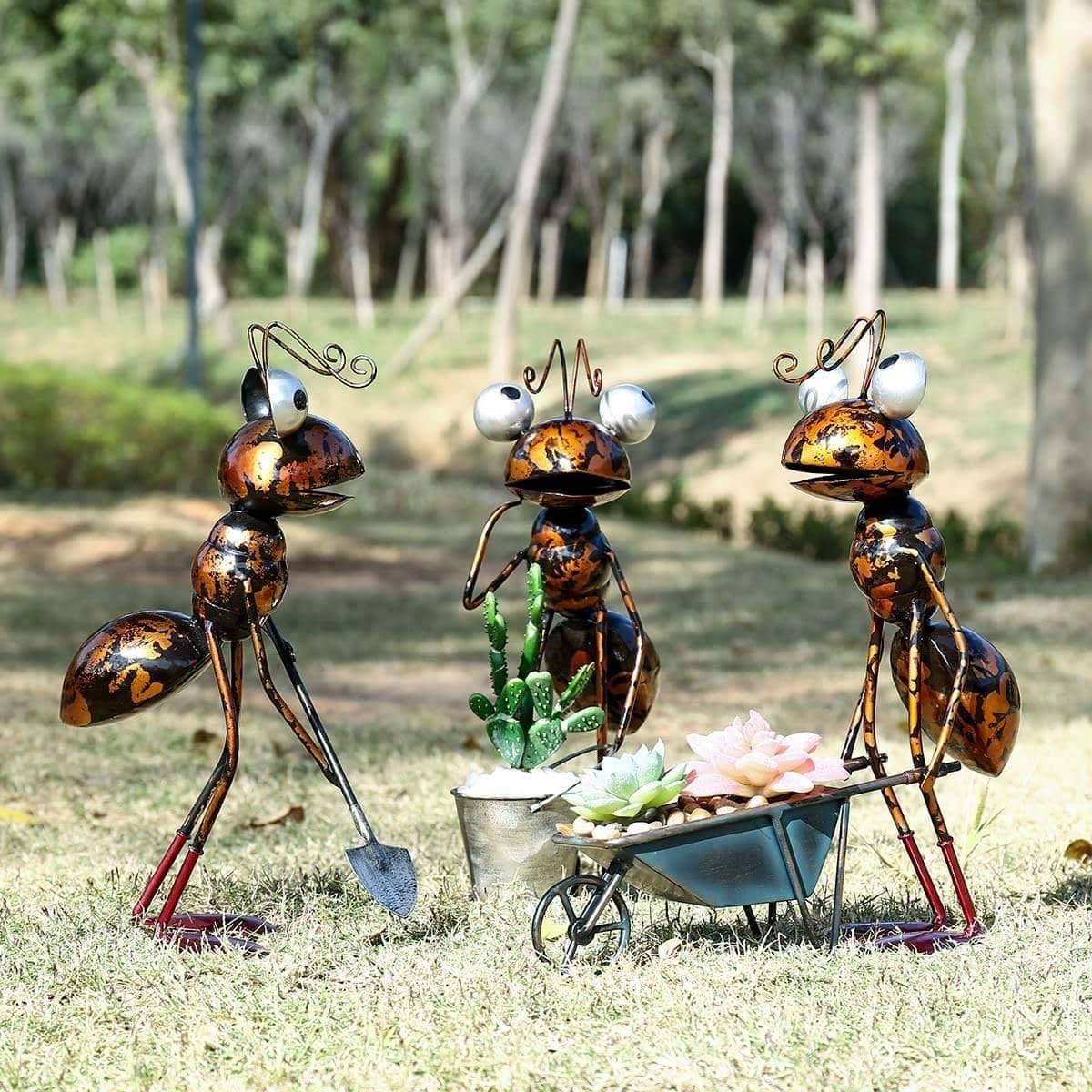 Busy Garden Ant Outdoor Decor - Whimsical & Fun Garden Statue