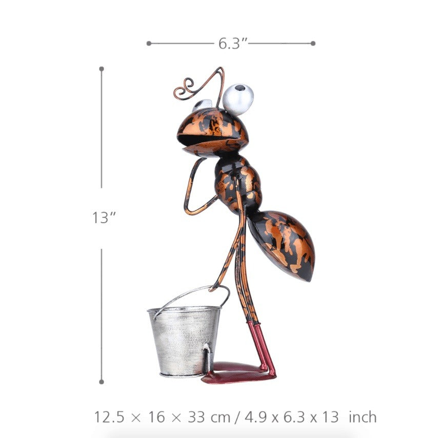 Busy Garden Ant Outdoor Decor - Whimsical & Fun Garden Statue