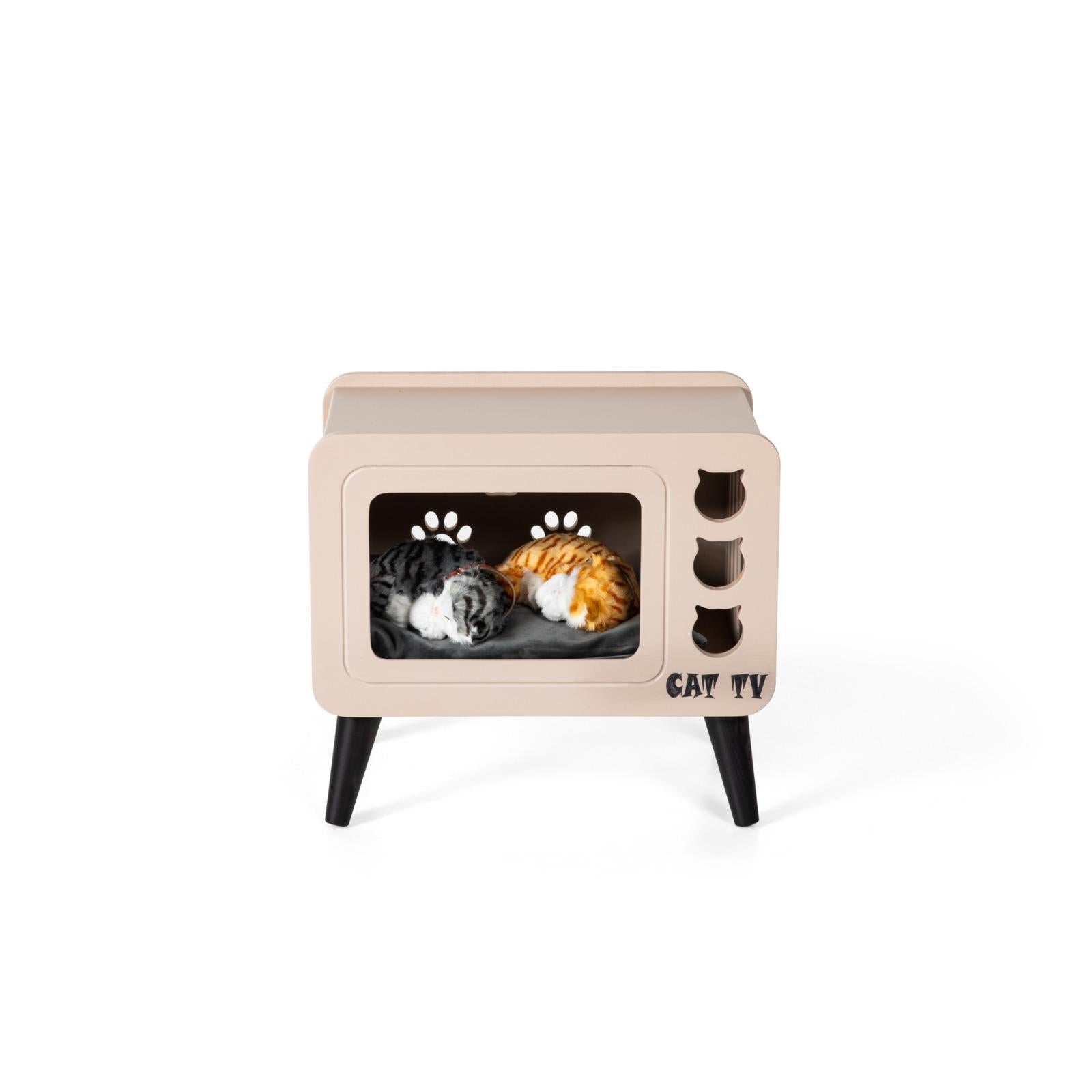 Cat Home & Vintage TV Coffee Table Cappuccino colour HW-CTCS1CT