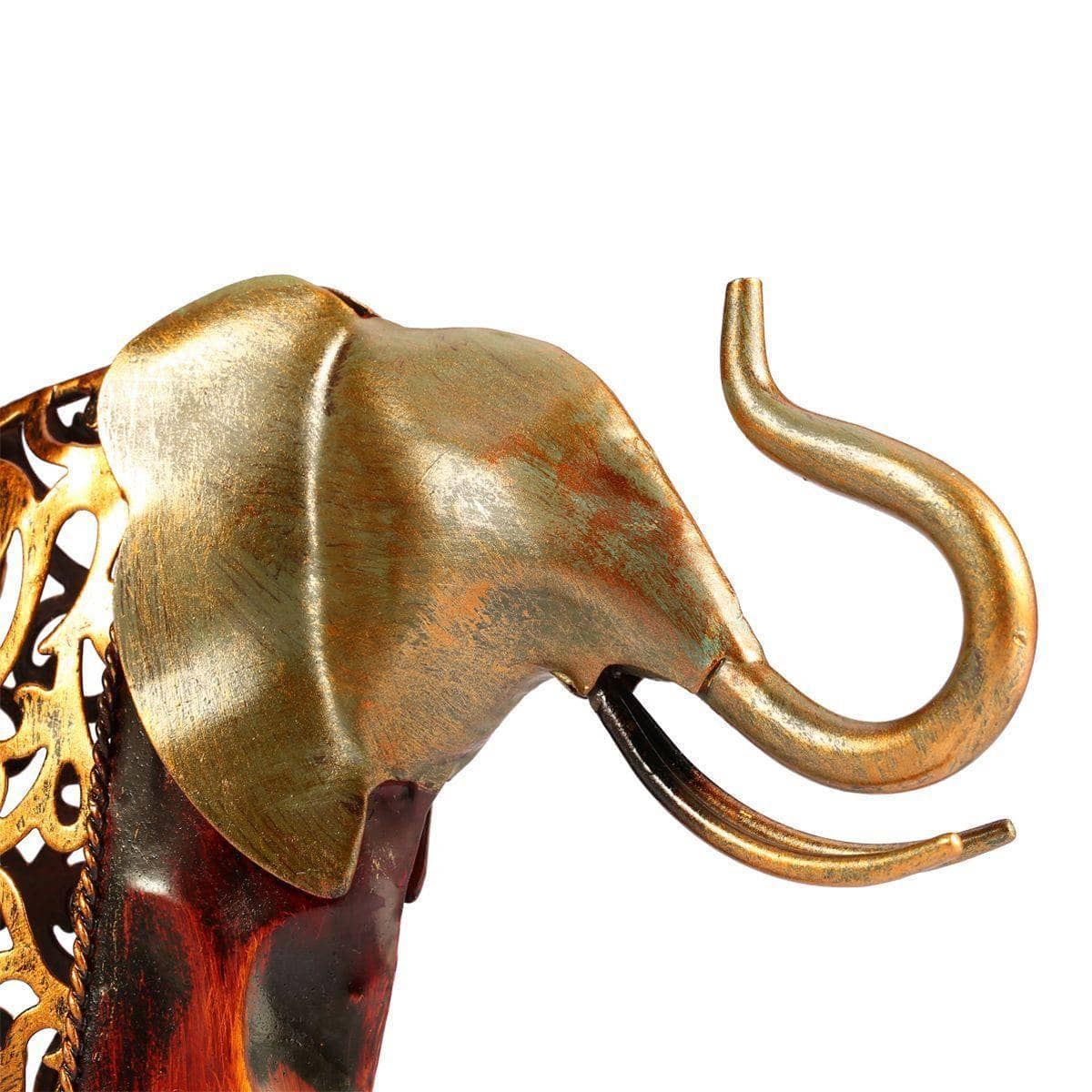 Carved Elephant Figurine Decor - Wild Touch for Your Space