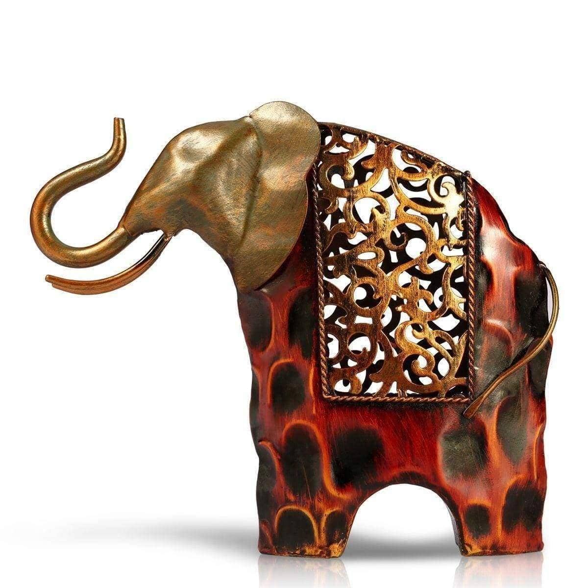 Carved Elephant Figurine Decor - Wild Touch for Your Space