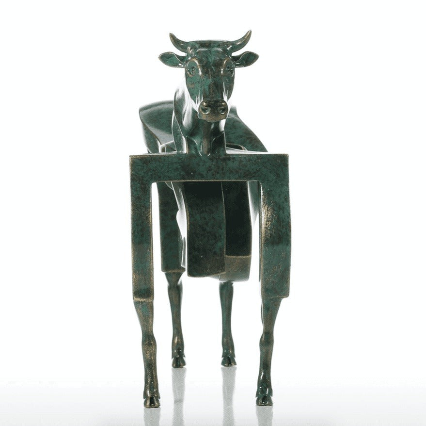 Cattle Modern Art Sculpture Home Decor - Rustic Touch for Your Home