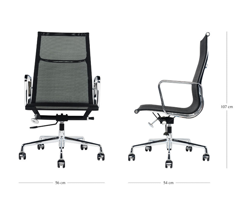 Charles Eames Style Highback Mesh Meeting Chair