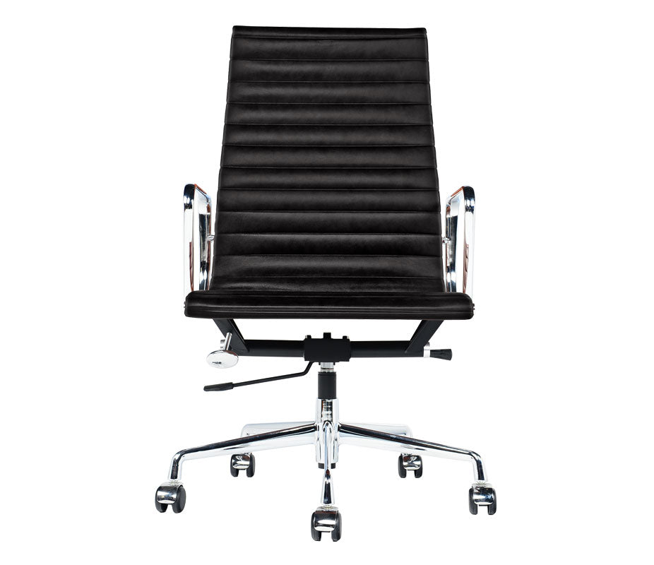 Charles Eames Style Highback Ribbed Office Chair