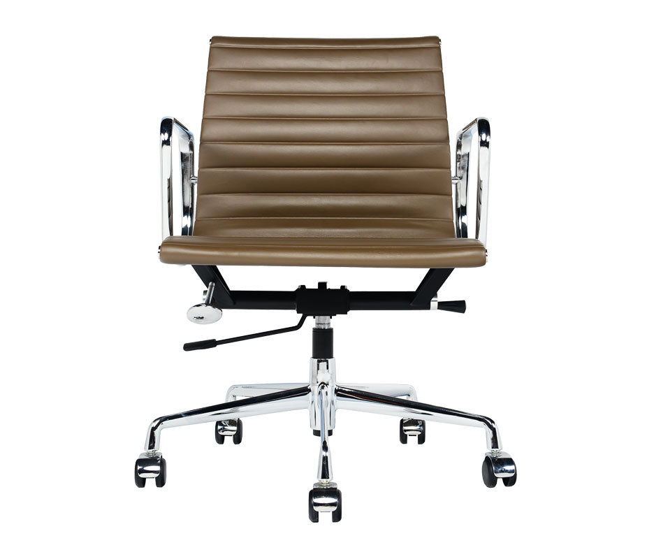 Charles Eames Style Low Back Ribbed Office Chair