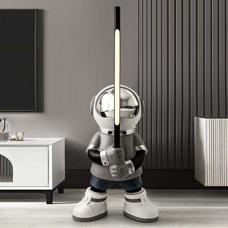 Cosmic Illumination: Astronaut x Lightsaber Lighting Floor Decor