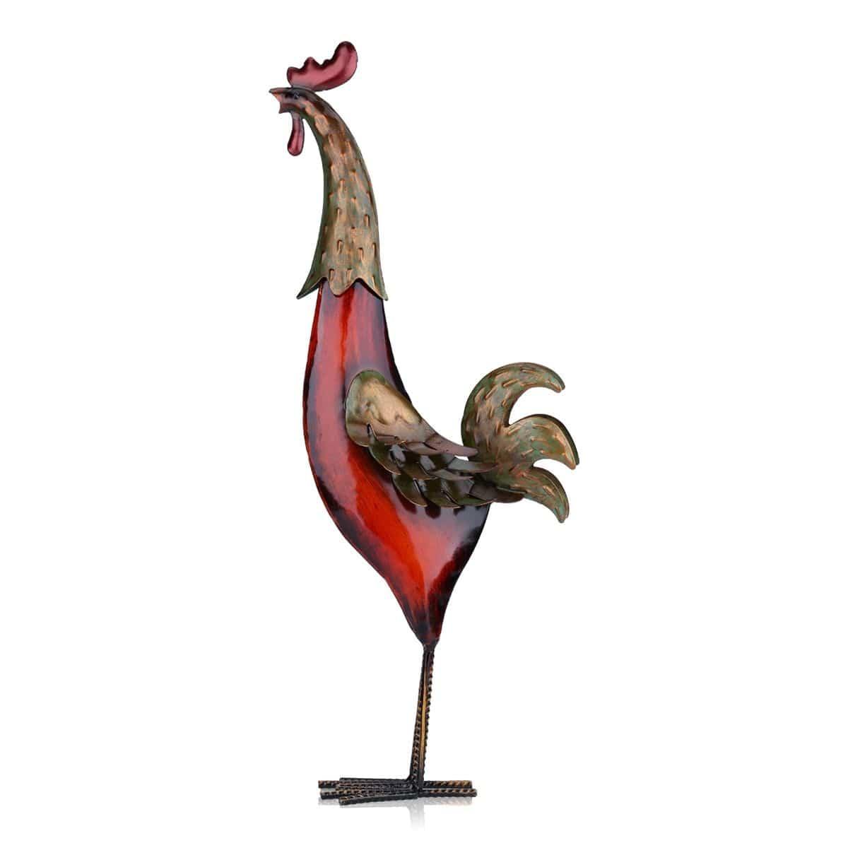 Crafted Rooster Figurine Modern Home Decor - Rustic Charm for Your Home