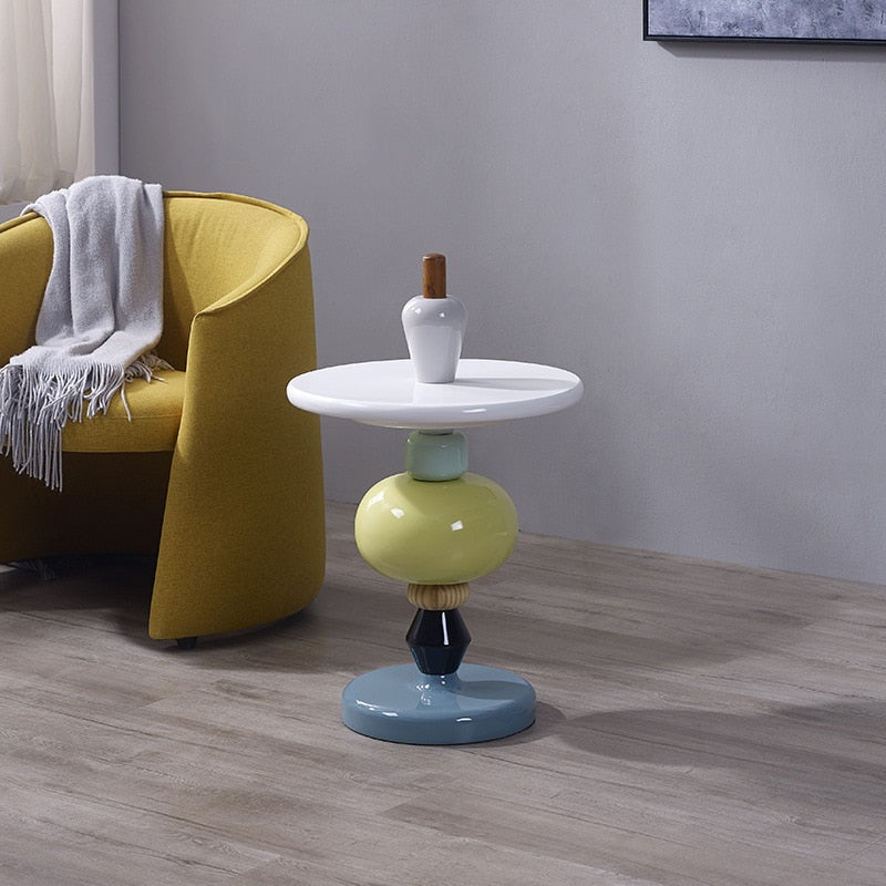 Creative Multi-Matching Coffee Round Side Table - A Chic Conversation Starter