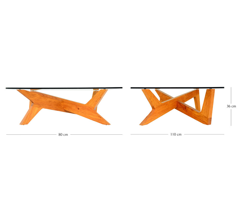 Cross Style Coffee Table