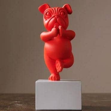 Cute Funny Yoga Bulldog Modern Home Decor - Playful & Cute Yoga-Inspired Decoration