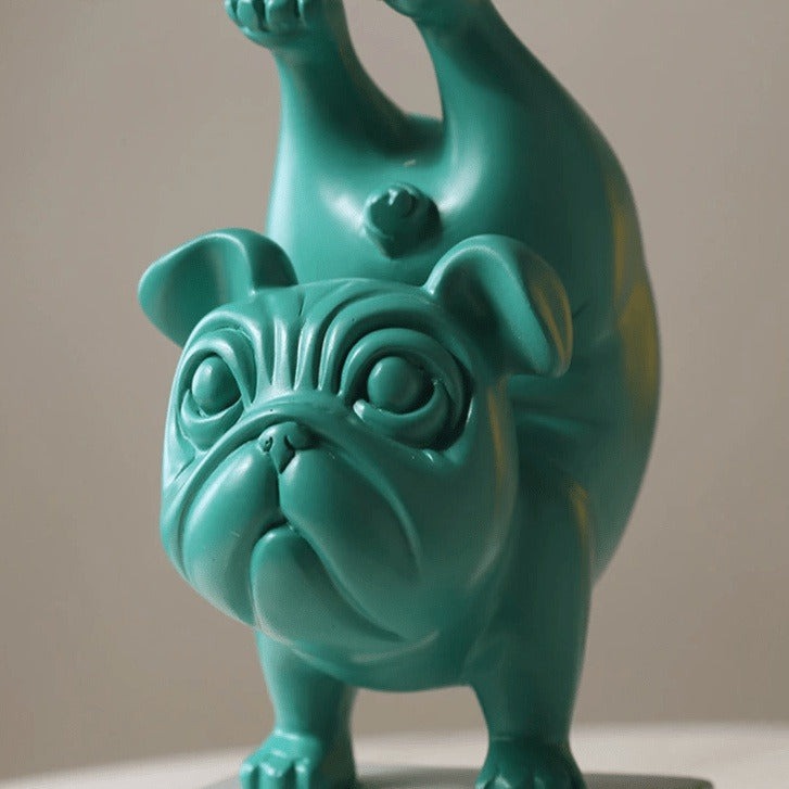 Cute Funny Yoga Bulldog Modern Home Decor - Playful & Cute Yoga-Inspired Decoration