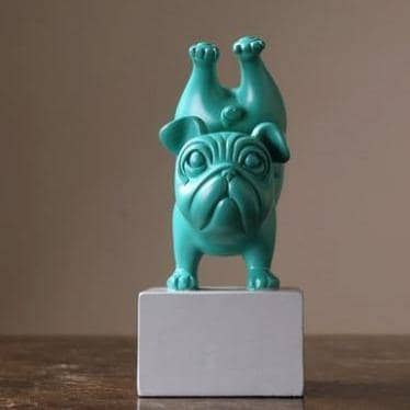 Cute Funny Yoga Bulldog Modern Home Decor - Playful & Cute Yoga-Inspired Decoration