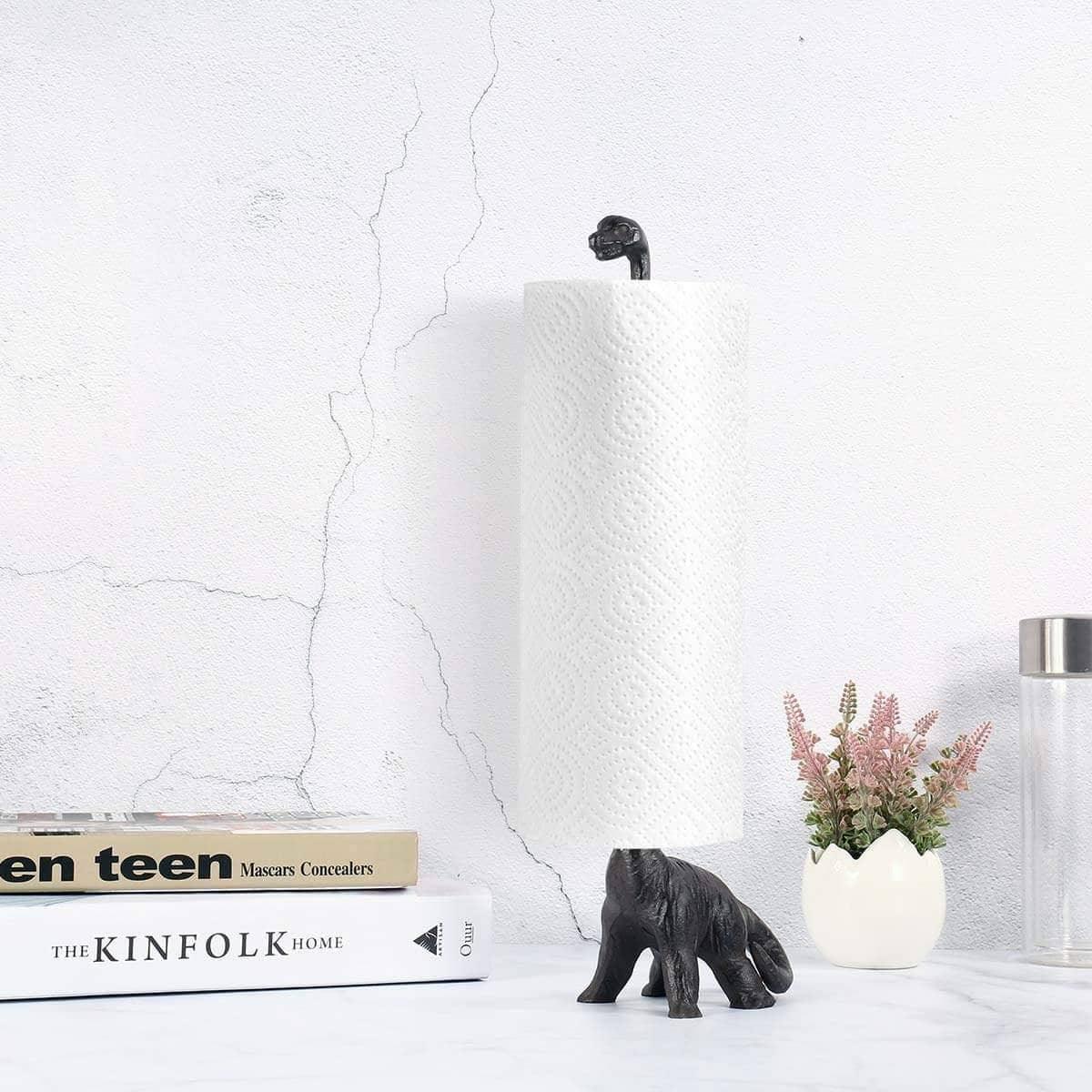 Dinosaur Paper Towel Holder - Playful & Whimsical Kitchen Decor