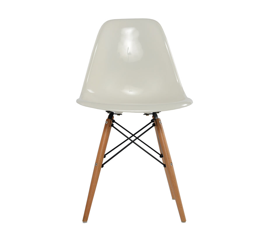 Eames Molded Fiberglass Dowel Base Side Style Chair (DFSW)