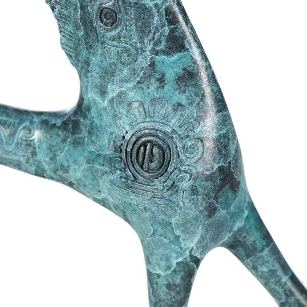 Egyptian Horse Copper Figurine - Artistic and Unique Home Decor