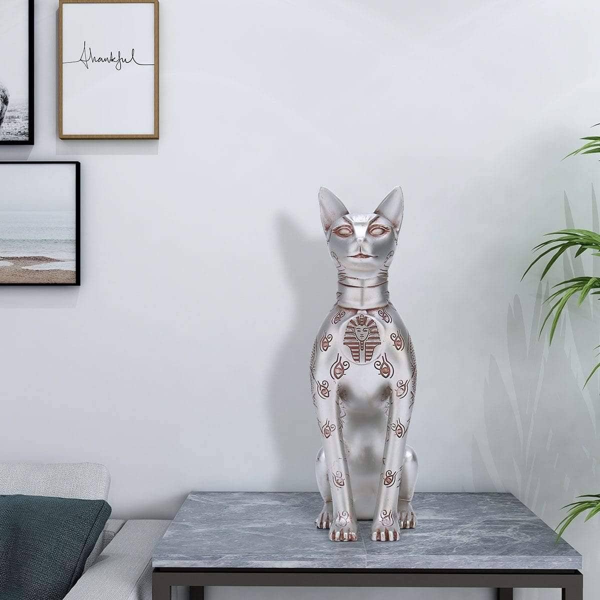 Egyptian Sphinx Cat Totem Art - Unique and Artistic Home Decor