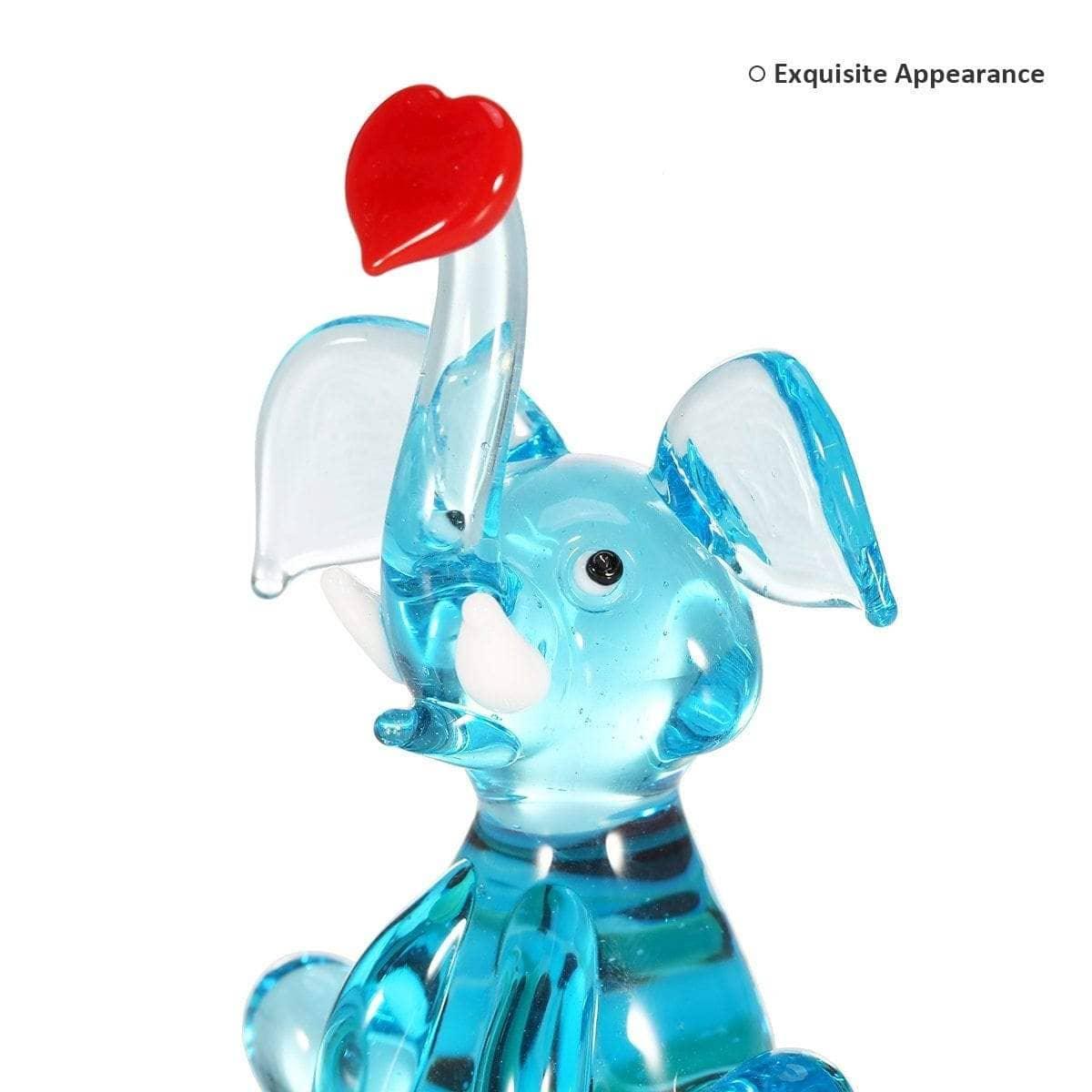 Elegant Hand-Blown Elephant: Stylish and Personalized Home Decor