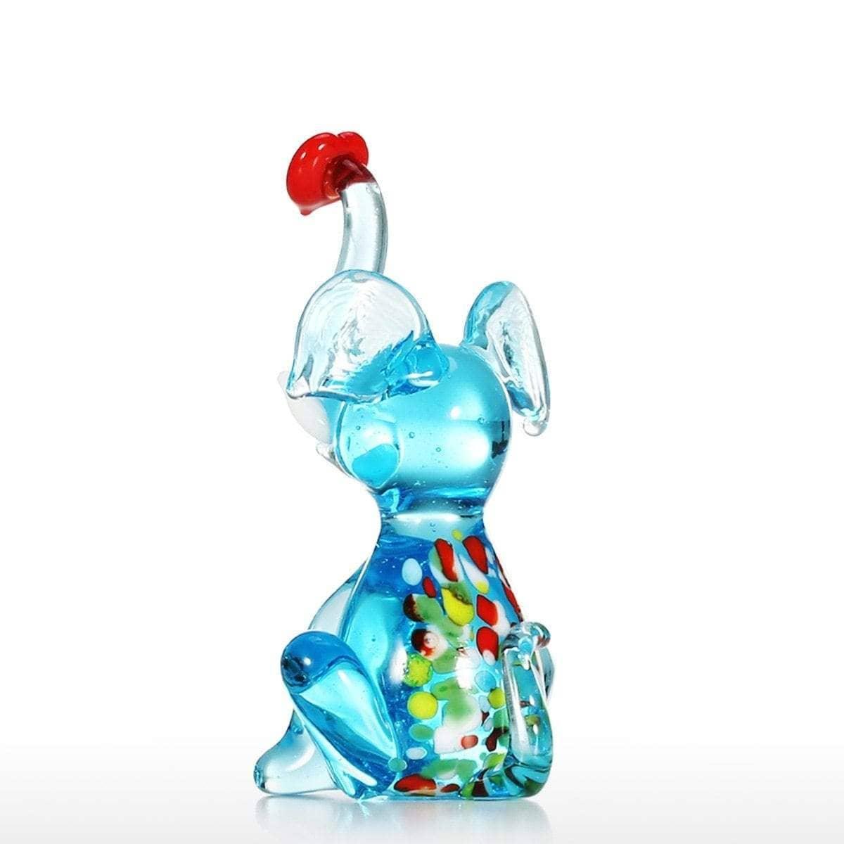 Elegant Hand-Blown Elephant: Stylish and Personalized Home Decor