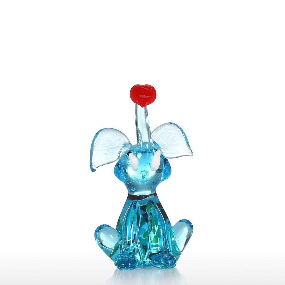 Elegant Hand-Blown Elephant: Stylish and Personalized Home Decor