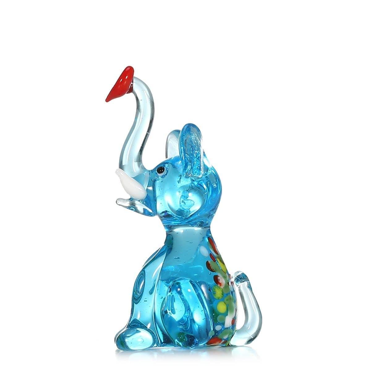 Elegant Hand-Blown Elephant: Stylish and Personalized Home Decor