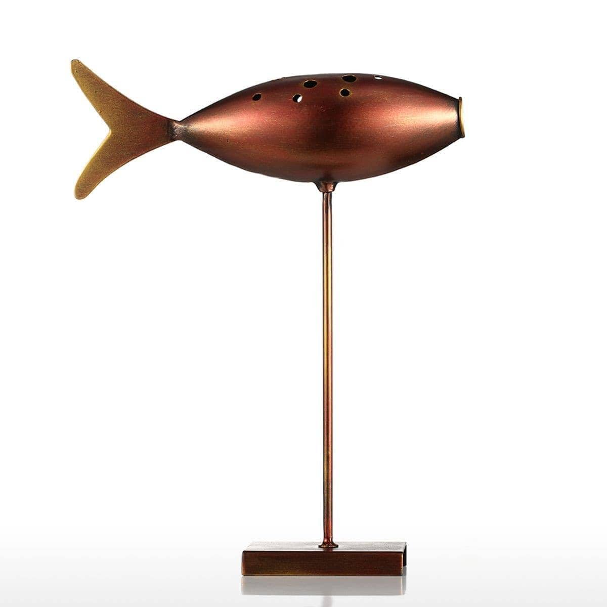 Elegant Submarine Fish Sculpture: Retro Decor for Modern Homes