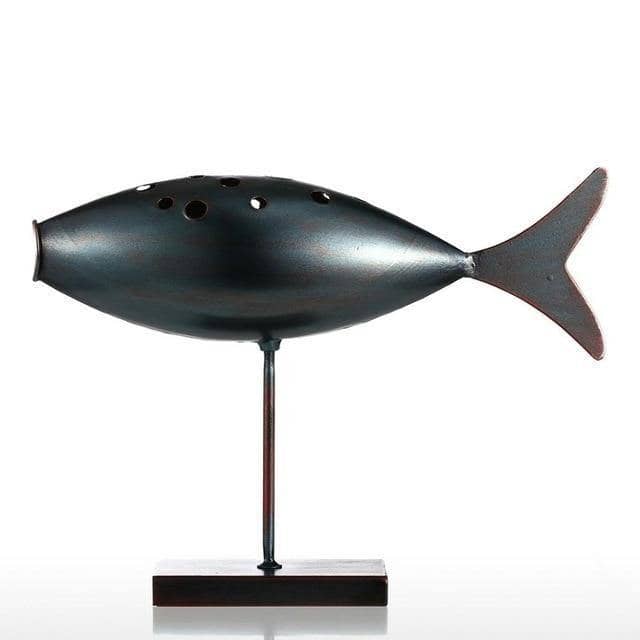 Elegant Submarine Fish Sculpture: Retro Decor for Modern Homes