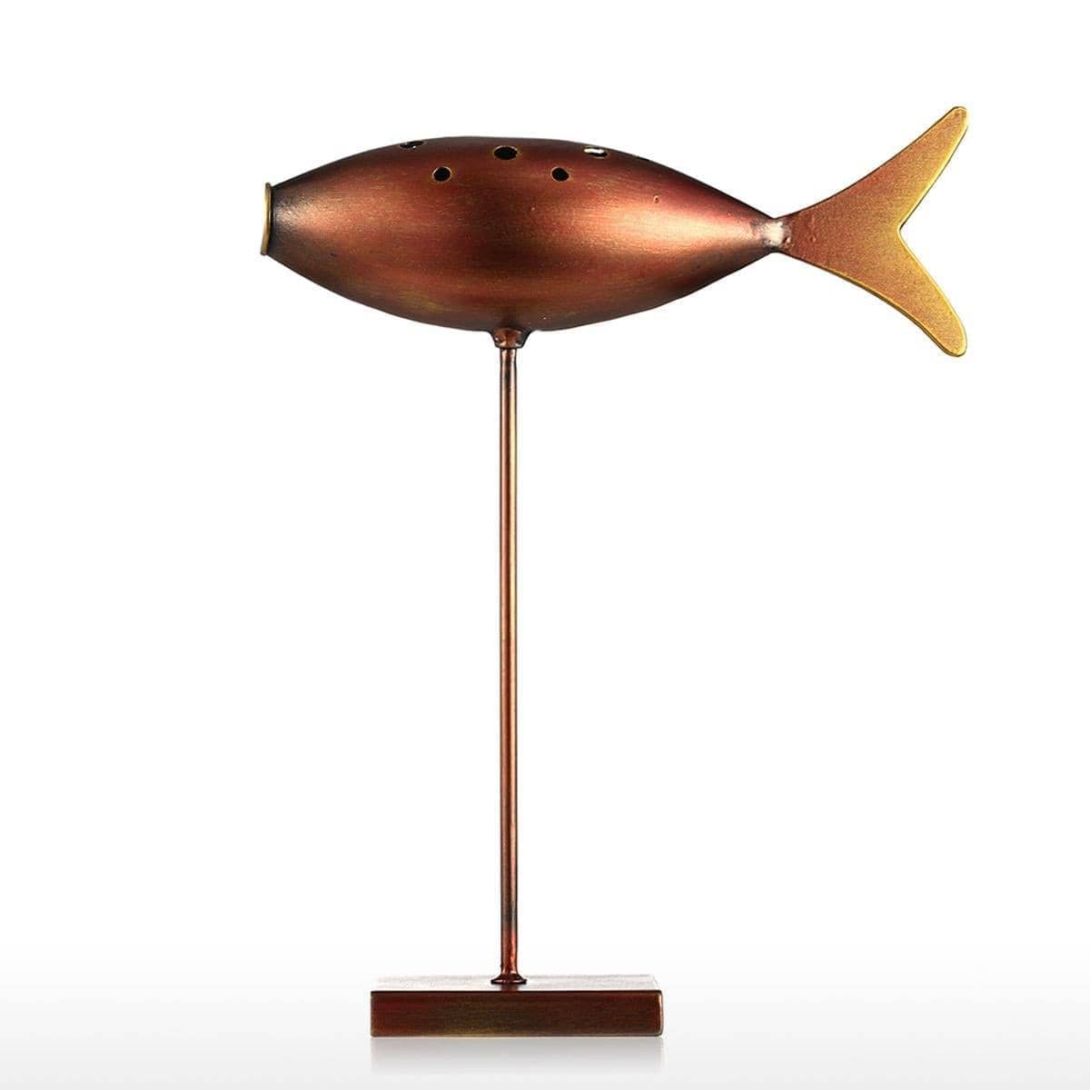 Elegant Submarine Fish Sculpture: Retro Decor for Modern Homes