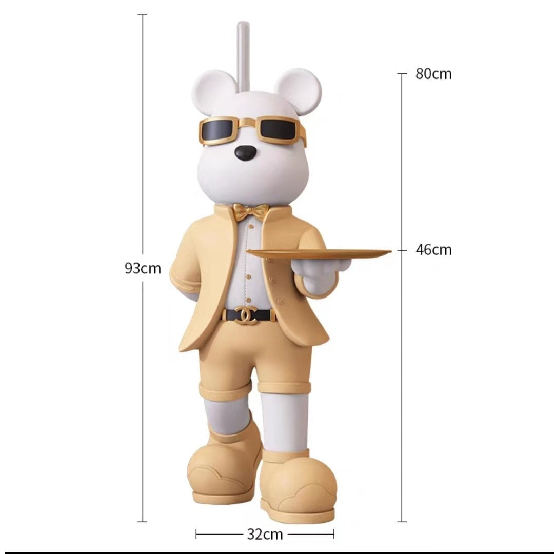 Fashionable Force: Sunglass Bear with Lightsaber Statue