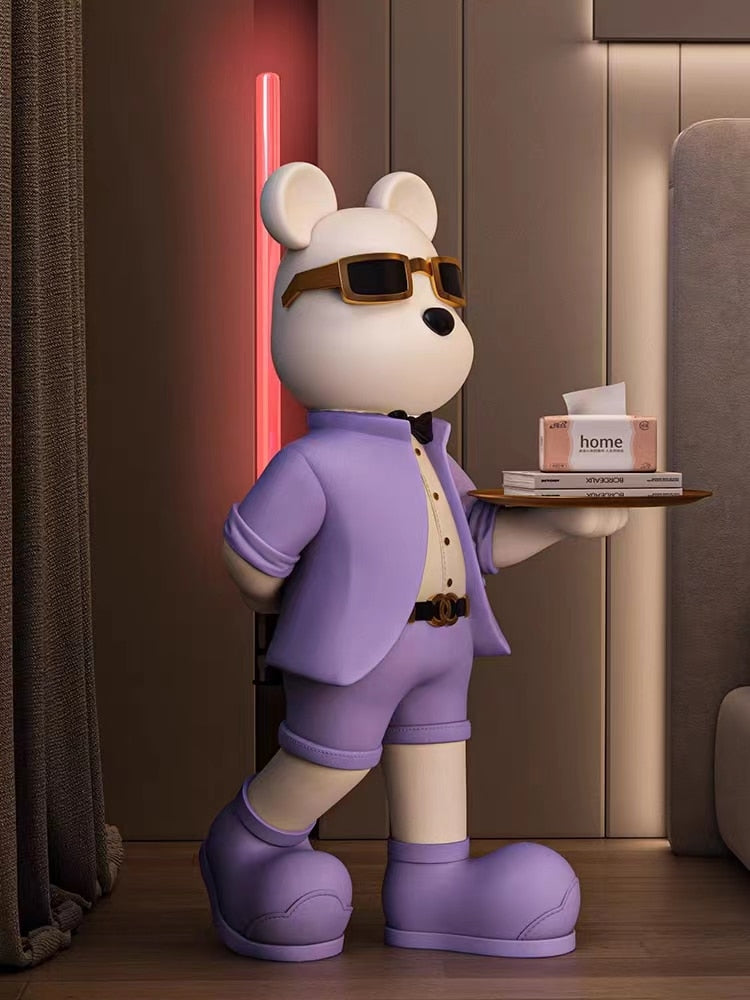 Fashionable Force: Sunglass Bear with Lightsaber Statue