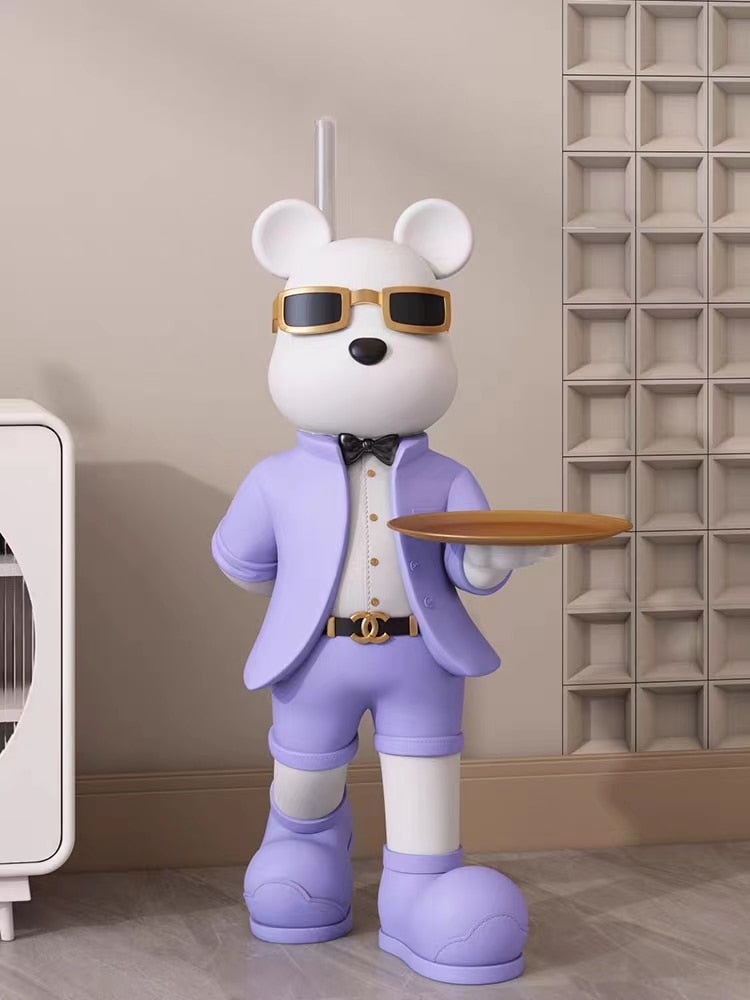 Fashionable Force: Sunglass Bear with Lightsaber Statue